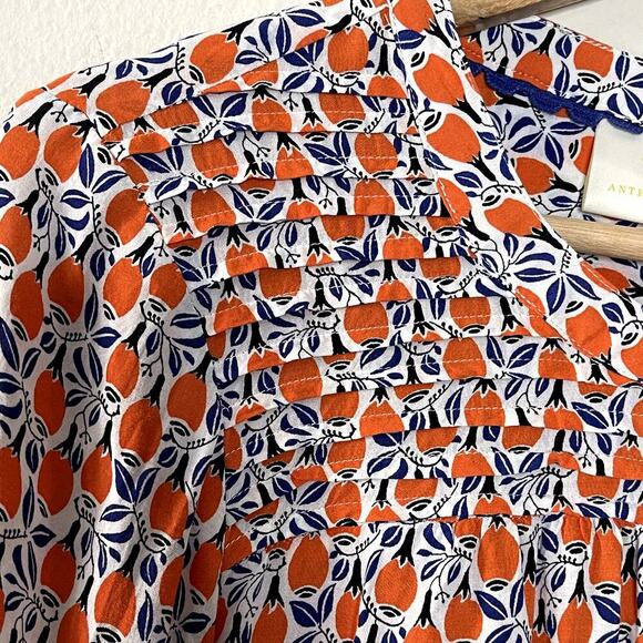 MAEVE BY ANTHROPOLOGIE ‎ MULTICOLOR  ALL OVER PRINT  TOP SIZE S - Picture 7 of 10